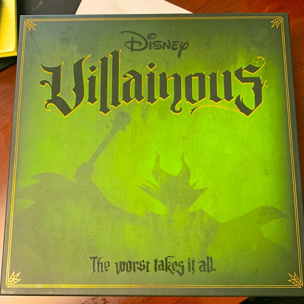 Disney Villainous Board Game. EUC played once but too advanced for my daughter.